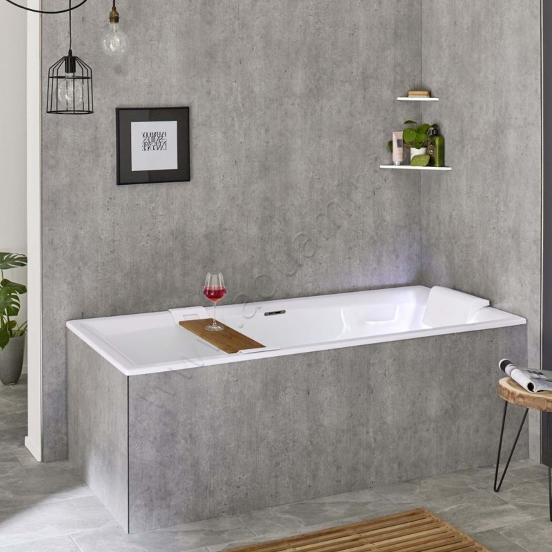 Ванна акриловая Riho Still Square LED 170x75 B100033005 в интерьере