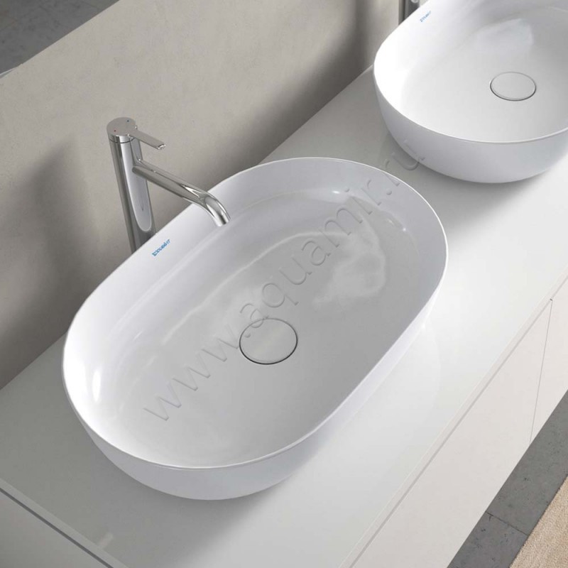 Раковина-чаша накладная Duravit Luv 60 см 03796000001 в интерьере