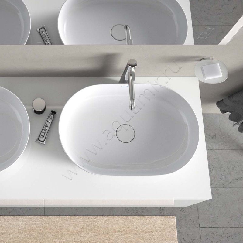 Раковина-чаша накладная Duravit Luv 60 см 03796000001 в интерьере
