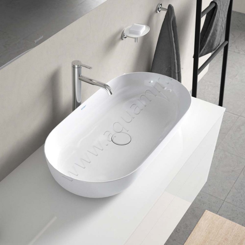 Раковина-чаша накладная Duravit Luv 80 см 0379800000 в интерьере