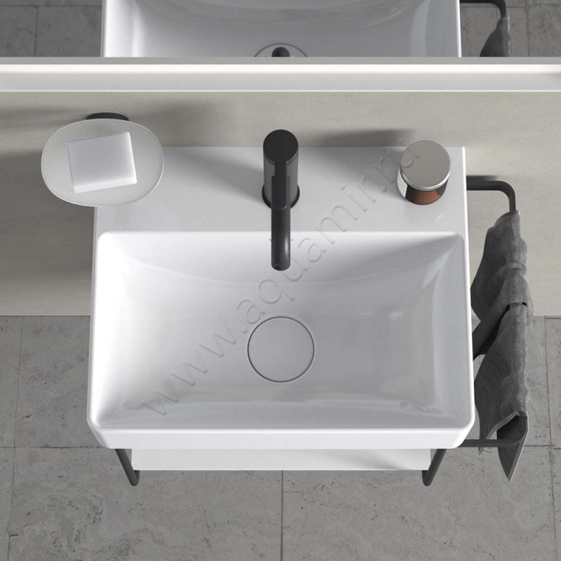 Рукомойник подвесной Duravit DuraSquare 45 см 07324500411 в интерьере