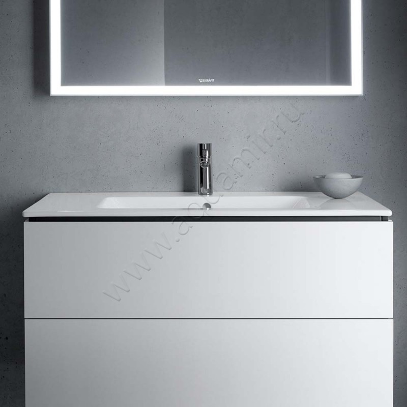Раковина мебельная накладная Duravit ME by Starck 103 см 23361000001 в интерьере