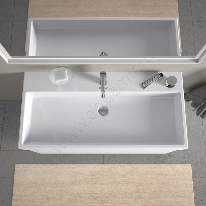 Раковина мебельная накладная Duravit Vero Air 100 см 23501000001 в интерьере