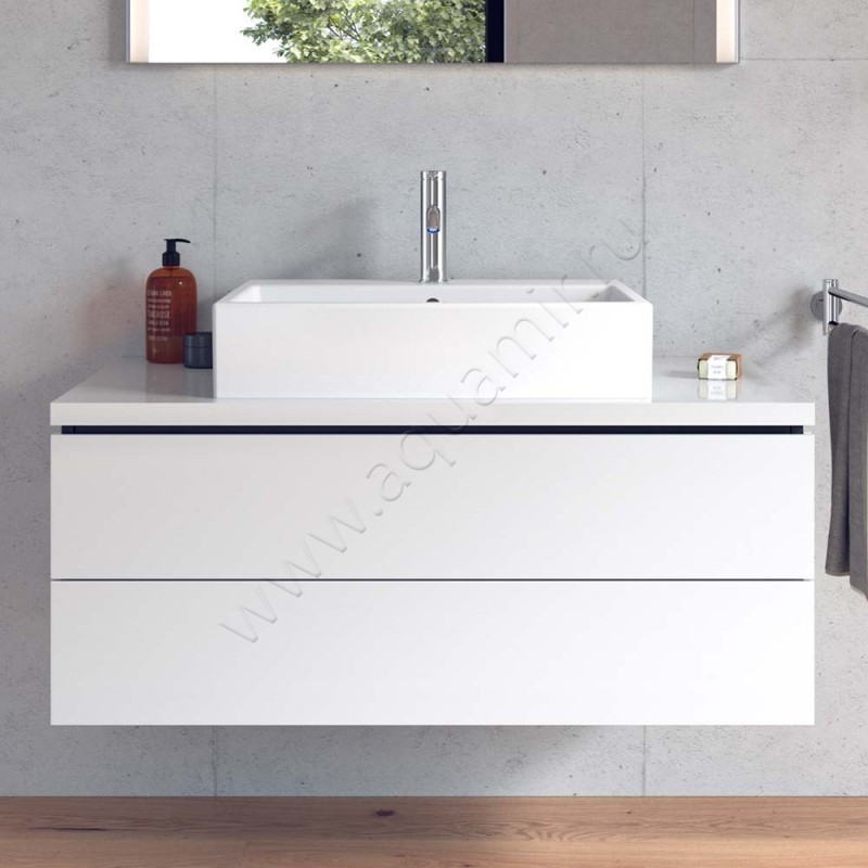 Раковина-чаша накладная с отверстием под смеситель Duravit Vero Air 60 см 23526000001 в интерьере