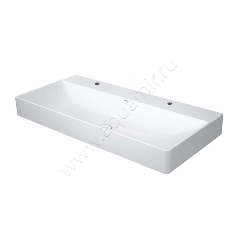 Двойная раковина Duravit DuraSquare 100 см 2353100072 в интерьере