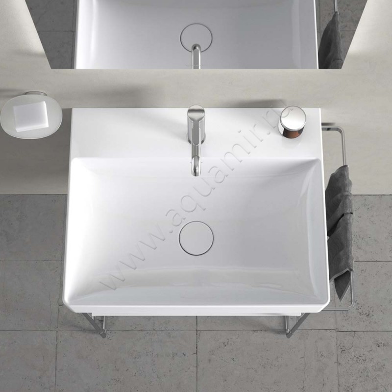 Раковина подвесная Duravit DuraSquare 60 см 2353600041 в интерьере