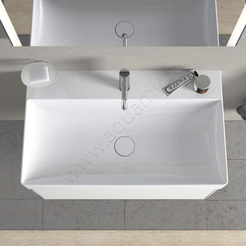 Раковина подвесная Duravit DuraSquare 80 см 23538000411 в интерьере