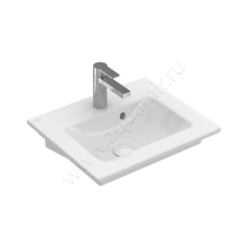 Рукомойник подвесной Villeroy & Boch Venticello 50 см, фарфор, белый глянец/white alpin 41245001 в интерьере