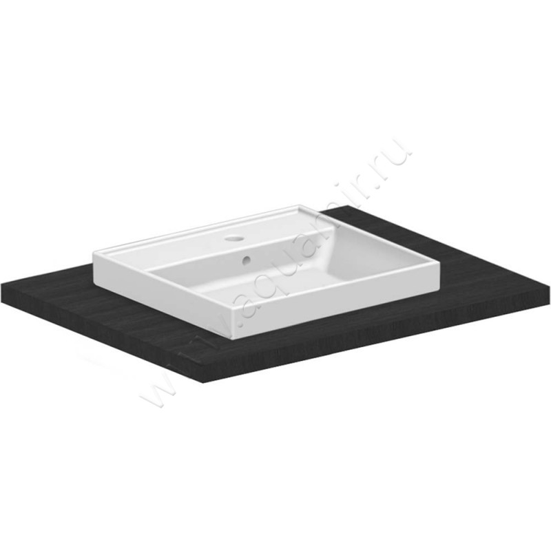 Раковина встраиваемая сверху на столешницу Scarabeo Teorema 2.0 45 см 510849 в интерьере