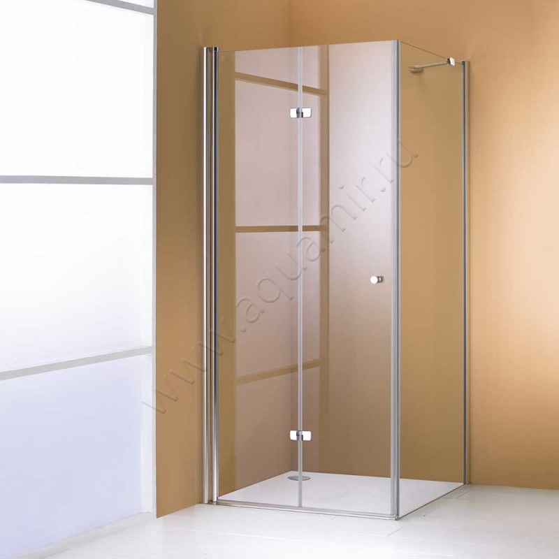 Складная душевая дверь для боковой стенки/боковой двери Huppe 501 Design pure 510952087321 в интерьере