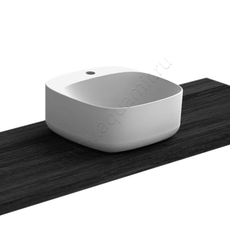 Раковина-чаша накладная с отверстием под смеситель Scarabeo Moon 42 см 550441 в интерьере