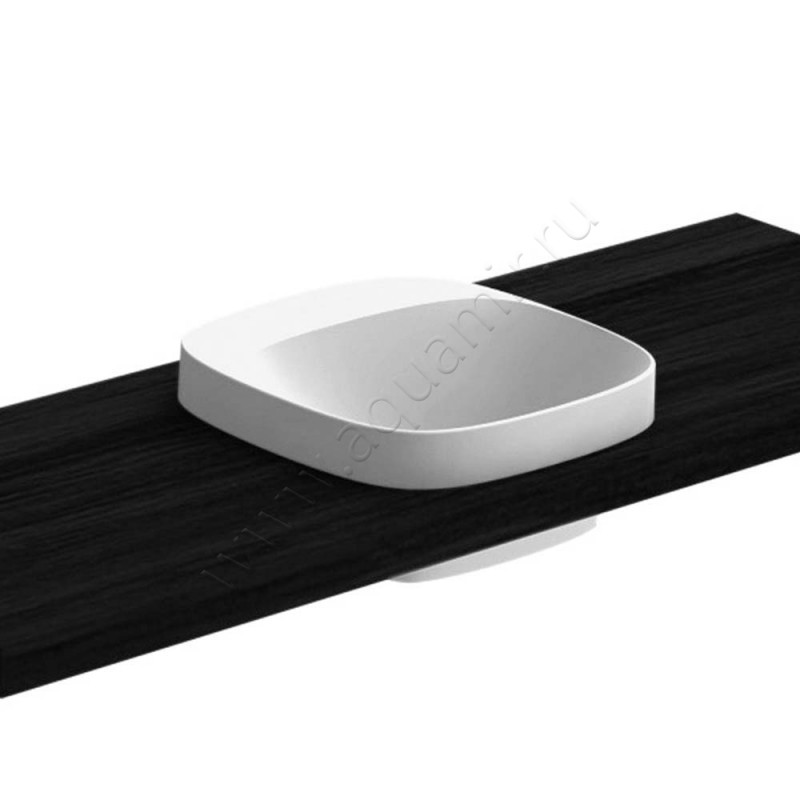 Раковина встраиваемая сверху на столешницу без отверстий Scarabeo Moon 42 см 551141 в интерьере