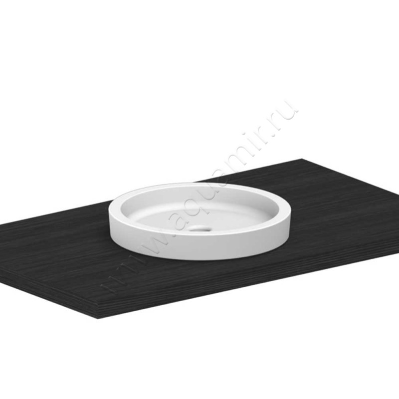 Раковина-чаша накладная Scarabeo Bucket 42 см 881035BK в интерьере