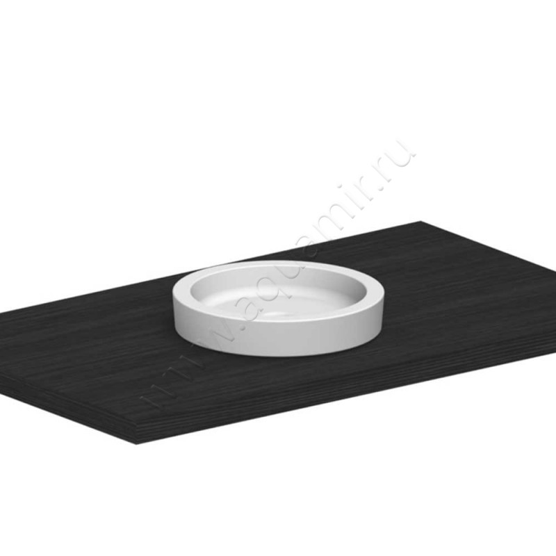 Раковина-чаша накладная Scarabeo Bucket 35 см 881141BK в интерьере