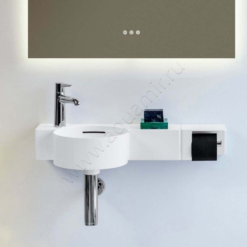 Рукомойник подвесной Laufen VAL 55 см 8152837571051 в интерьере