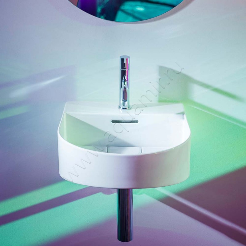 Рукомойник подвесной Laufen SONAR 41 см 8163410001041 в интерьере