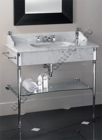 Консоль под раковину Devon & Devon Madison consolle DEMADISONBICR в интерьере