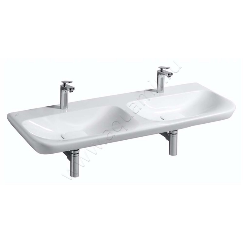 Двойная раковина Geberit myDay 130 см 135430600 в интерьере