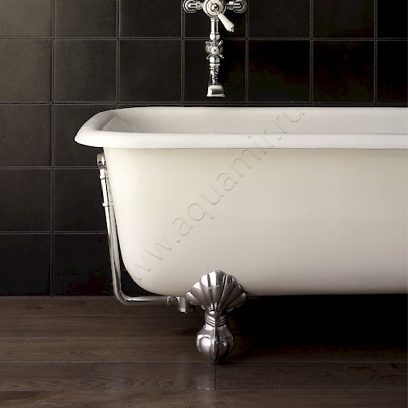 Чугунная ванна Devon & Devon Kensington 154 154x78, бежевая 2MRKEN154ALDD в интерьере