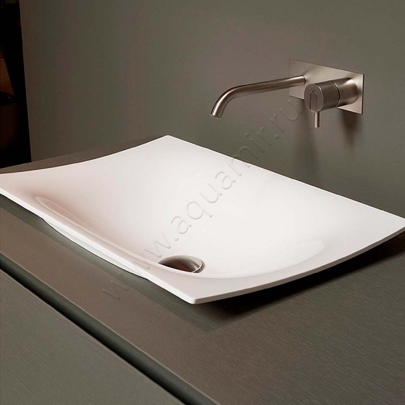 Раковина-чаша накладная Antonio Lupi FOGLIO 63 см FOGLIOMOOD63 в интерьере