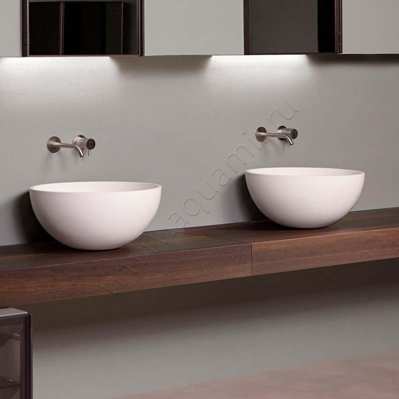 Раковина-чаша накладная Antonio Lupi URNAMOOD 50 см URNAMOOD в интерьере