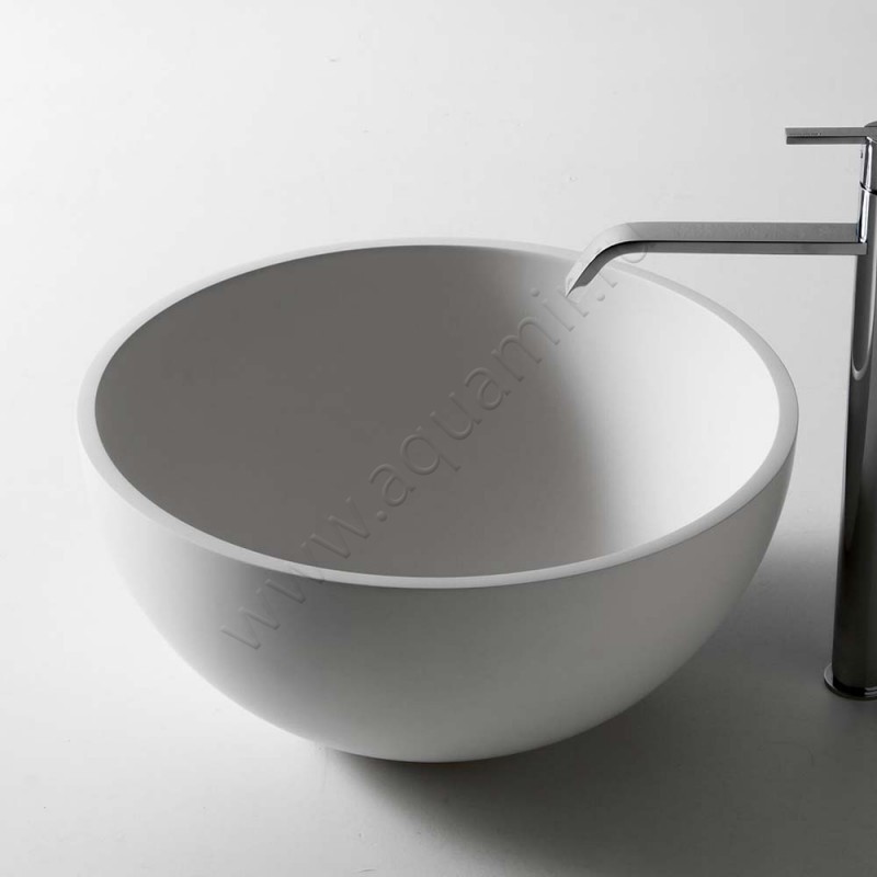 Раковина-чаша накладная Antonio Lupi URNAMOOD 50 см URNAMOOD в интерьере