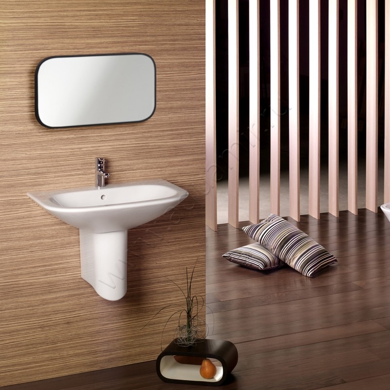 Раковина подвесная Roca Nexo 60 см 7327641000 в интерьере