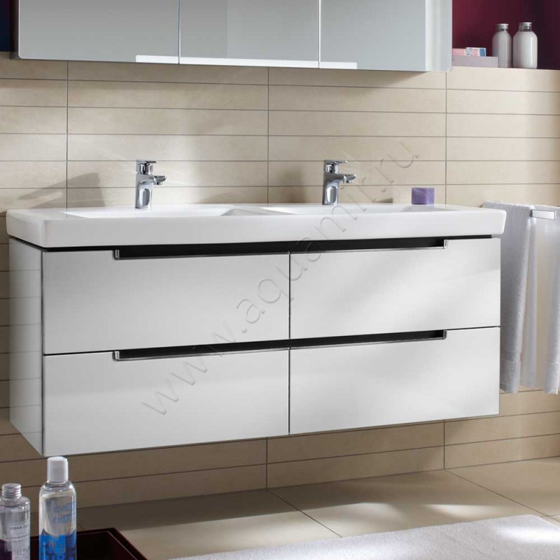 Тумба для раковины Villeroy & Boch Subway 2.0 A69910VJ в интерьере