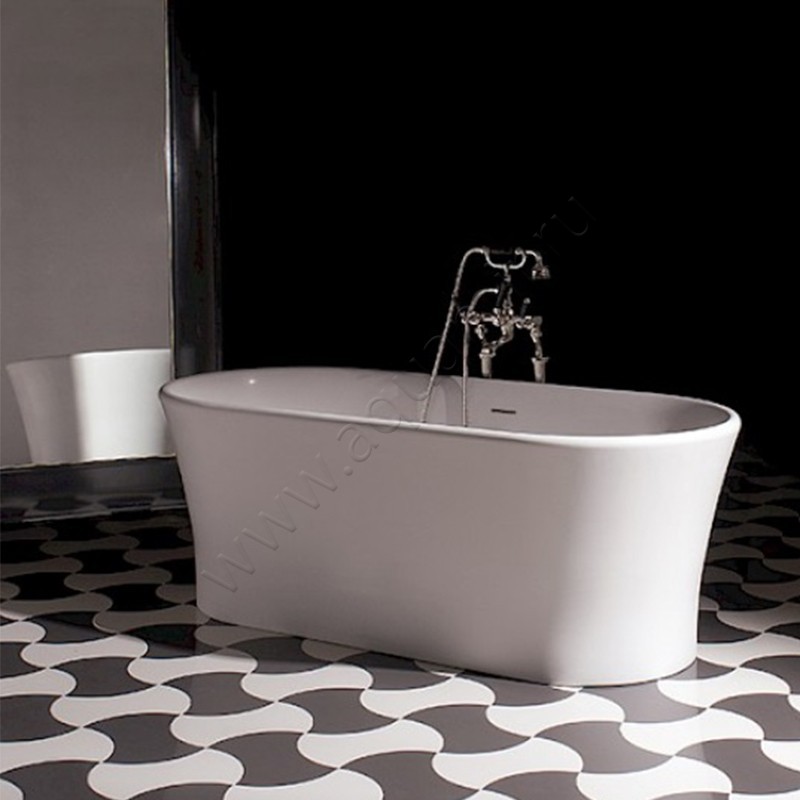 Ванна из литьевого мрамора Devon & Devon Fusion 177x82 1NAFUSION в интерьере