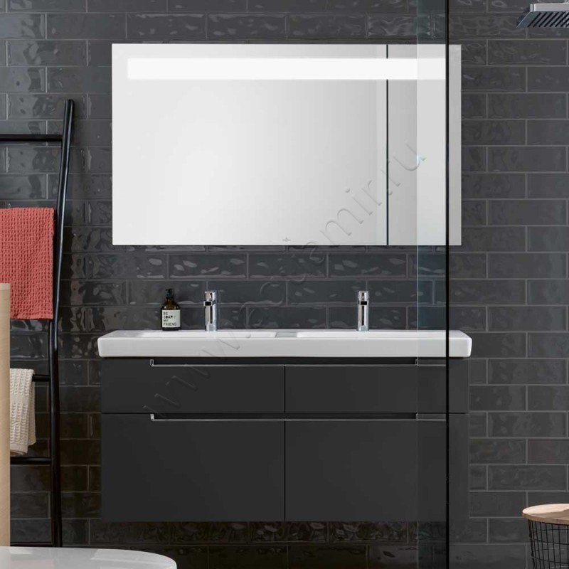 Тумба для раковины Villeroy & Boch Subway 2.0 A91710PD в интерьере
