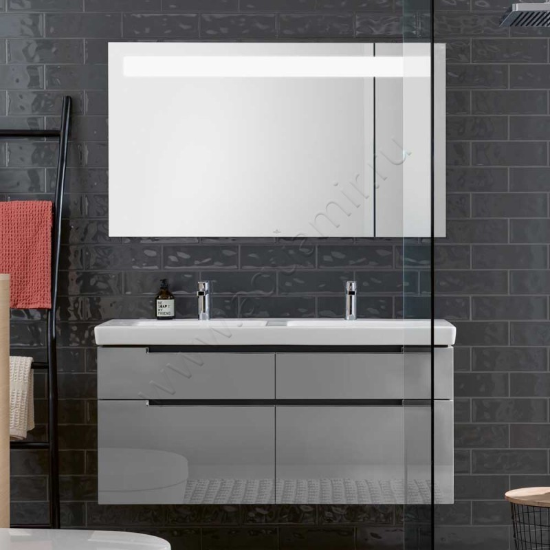 Тумба для раковины Villeroy & Boch Subway 2.0 A91710FP в интерьере