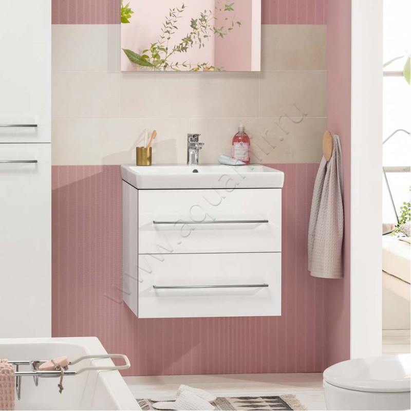 Тумба для раковины Villeroy & Boch Avento A88900B1 в интерьере