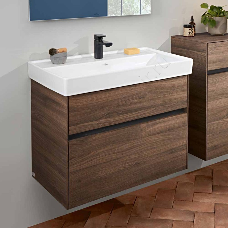 Тумба для раковины Villeroy & Boch Collaro C01000FP в интерьере