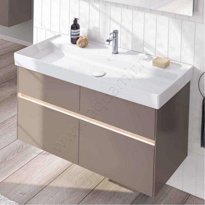 Тумба под раковину Villeroy & Boch Collaro C012L0MS в интерьере