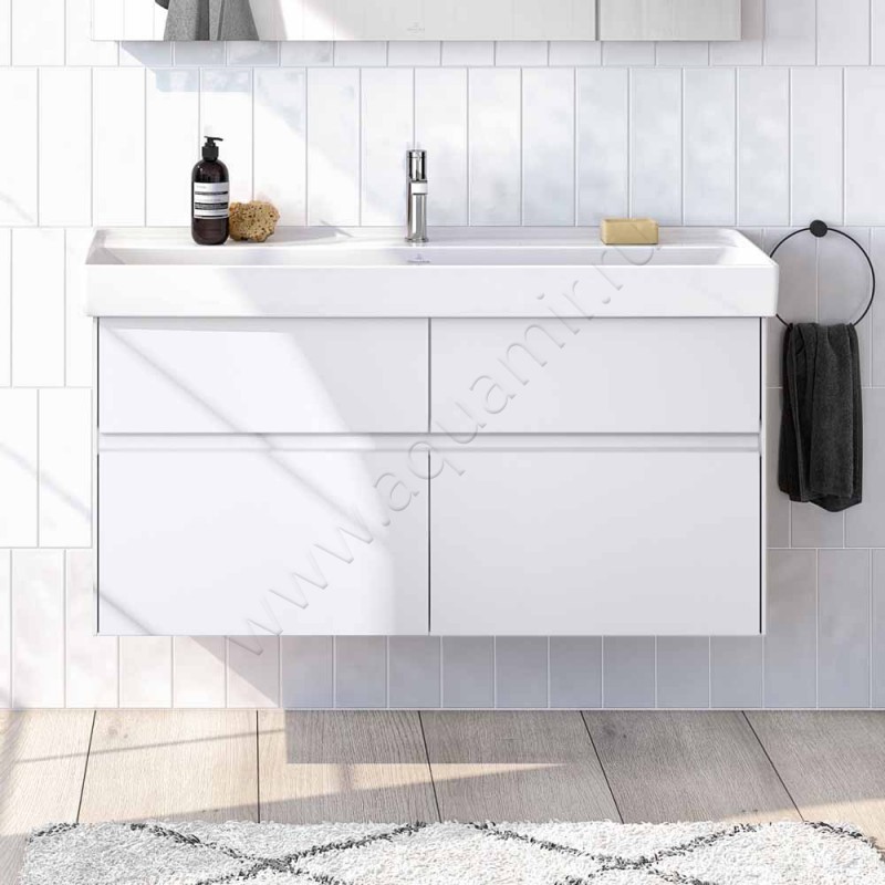 Тумба для раковины Villeroy & Boch Collaro C01200E8 в интерьере