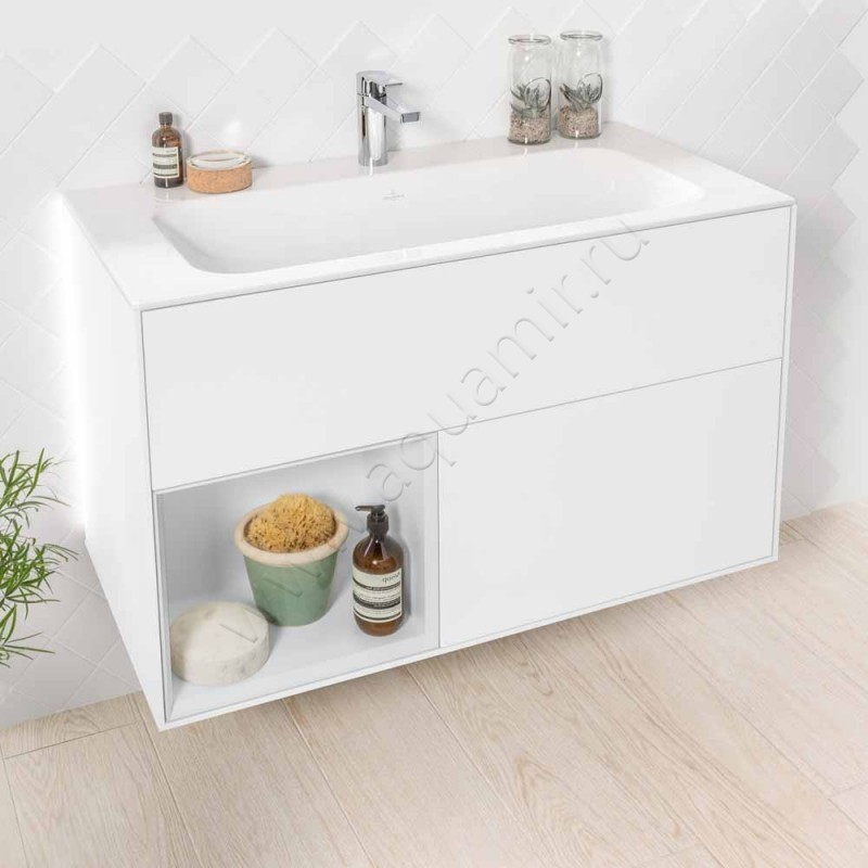 Тумба для раковины Villeroy & Boch Finion G030PCPC в интерьере