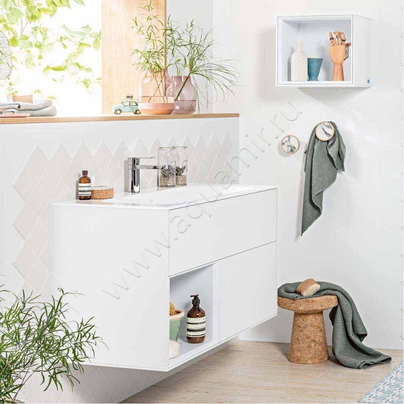 Тумба для раковины Villeroy & Boch Finion G030PCPC в интерьере