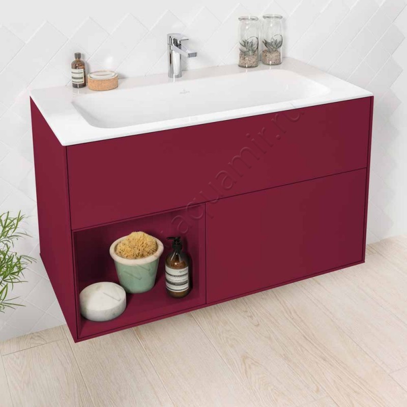 Тумба для раковины Villeroy & Boch Finion F030HBHB в интерьере