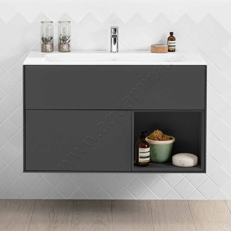 Тумба под раковину Villeroy & Boch Finion G040GKGK в интерьере