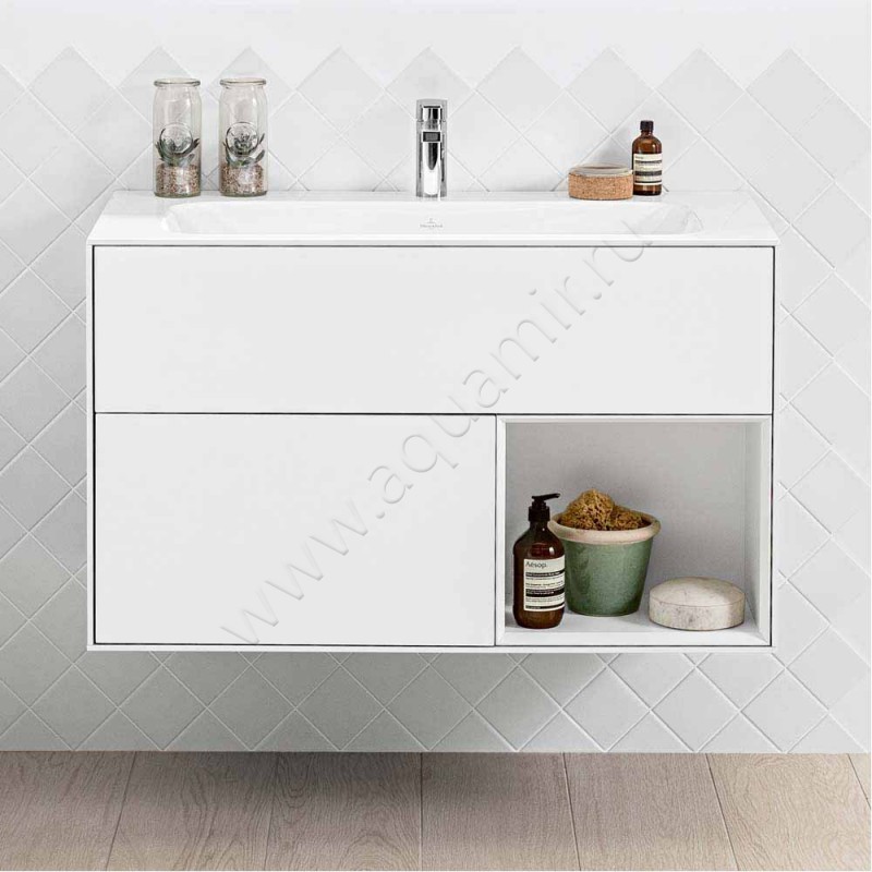 Тумба под раковину Villeroy & Boch Finion G040GNGN в интерьере