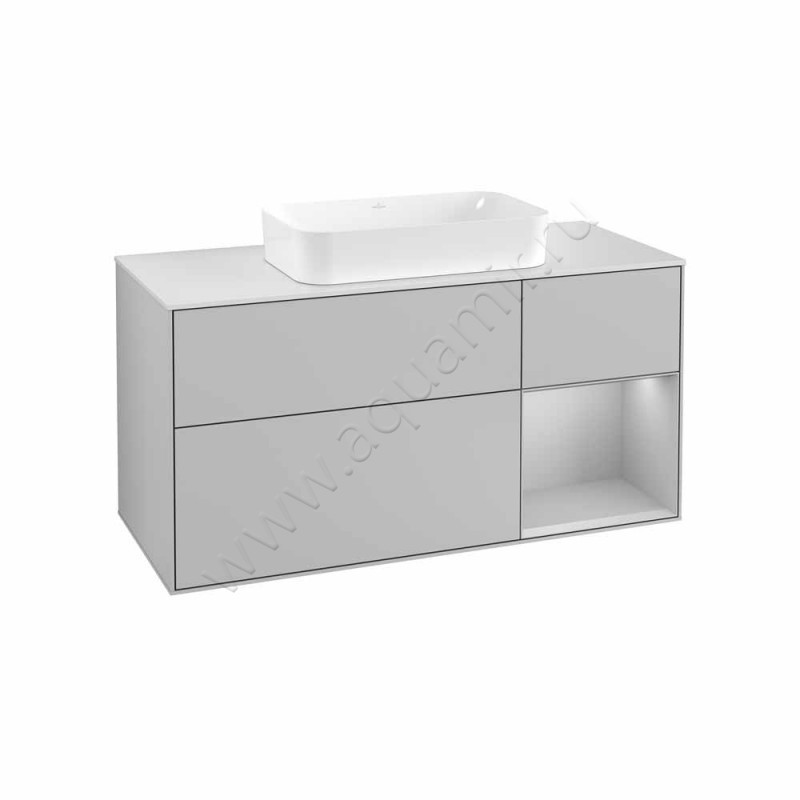 Тумба для раковины Villeroy & Boch Finion F711GJGJ в интерьере