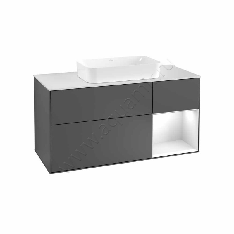 Тумба для раковины Villeroy & Boch Finion F711GFGK в интерьере