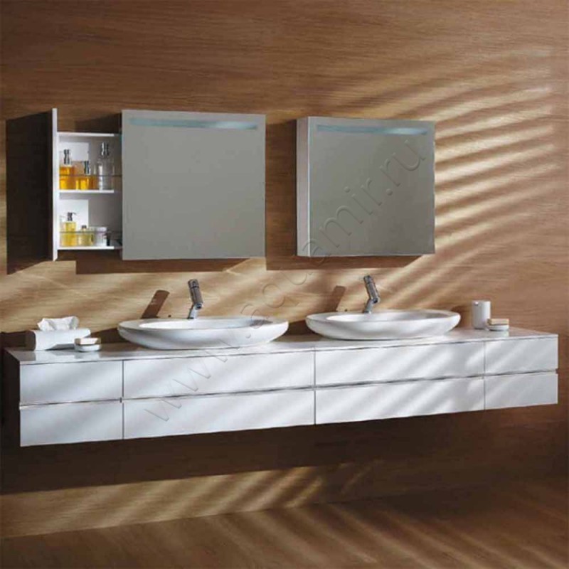 Тумба под раковину Laufen IL BAGNO ALESSI One 4241310976311 в интерьере