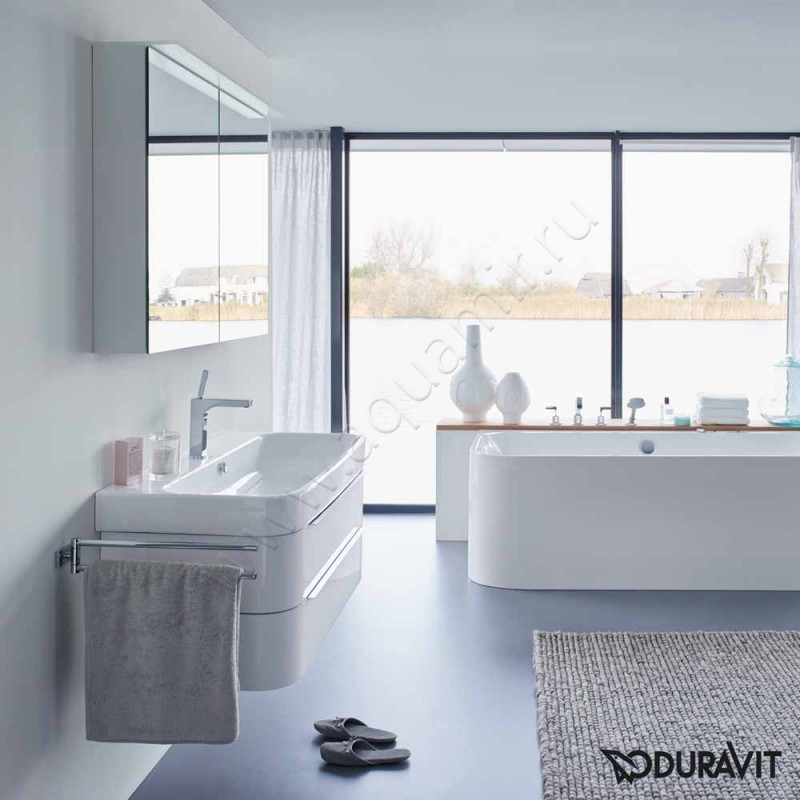 Тумба под раковину Duravit Happy D.2 H2636601313 в интерьере