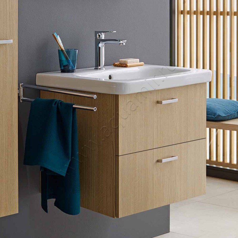 Тумба под раковину Duravit XBase XB619504949 в интерьере