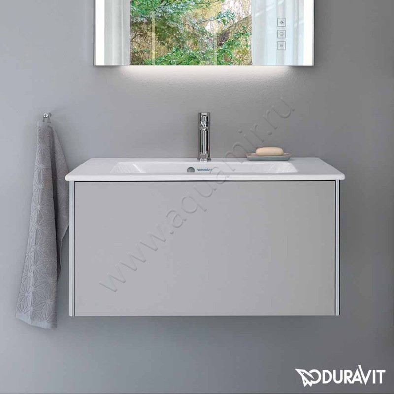 Тумба для раковины Duravit XSquare XS406609090 в интерьере