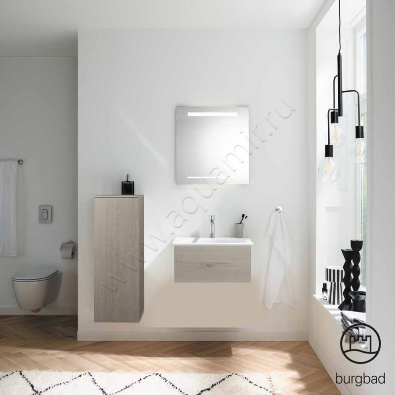 Тумба под раковину Burgbad Essence WWIJ05TF3874 в интерьере