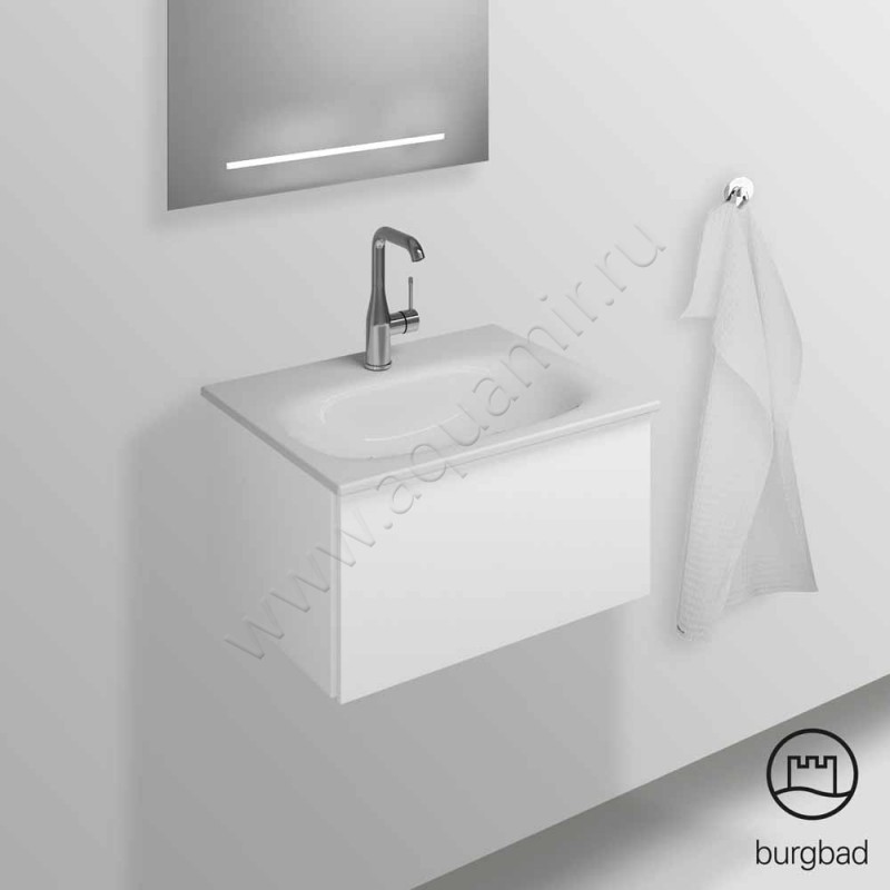 Тумба под раковину Burgbad Essence WWIJ05TF3868 в интерьере