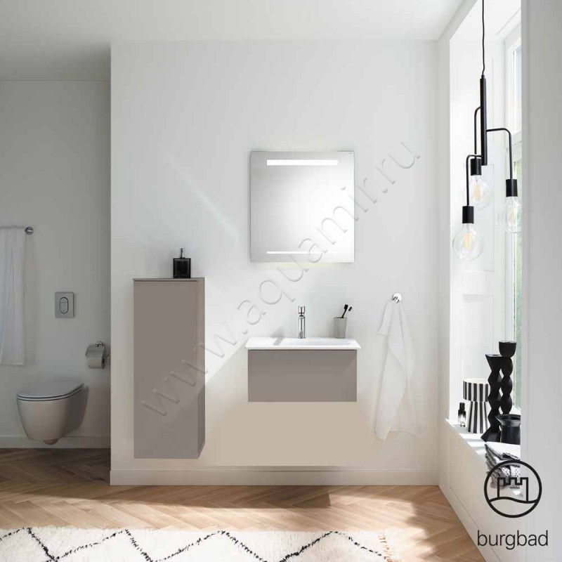 Тумба под раковину Burgbad Essence WWIJ05TF3869 в интерьере