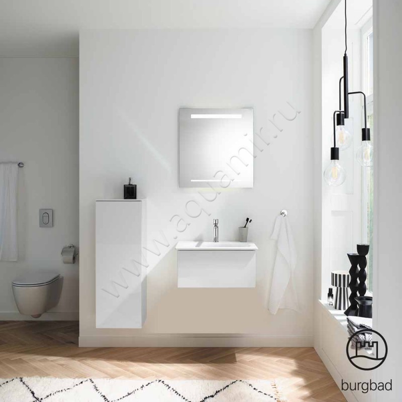 Тумба под раковину Burgbad Essence WWIJ05TF3870 в интерьере